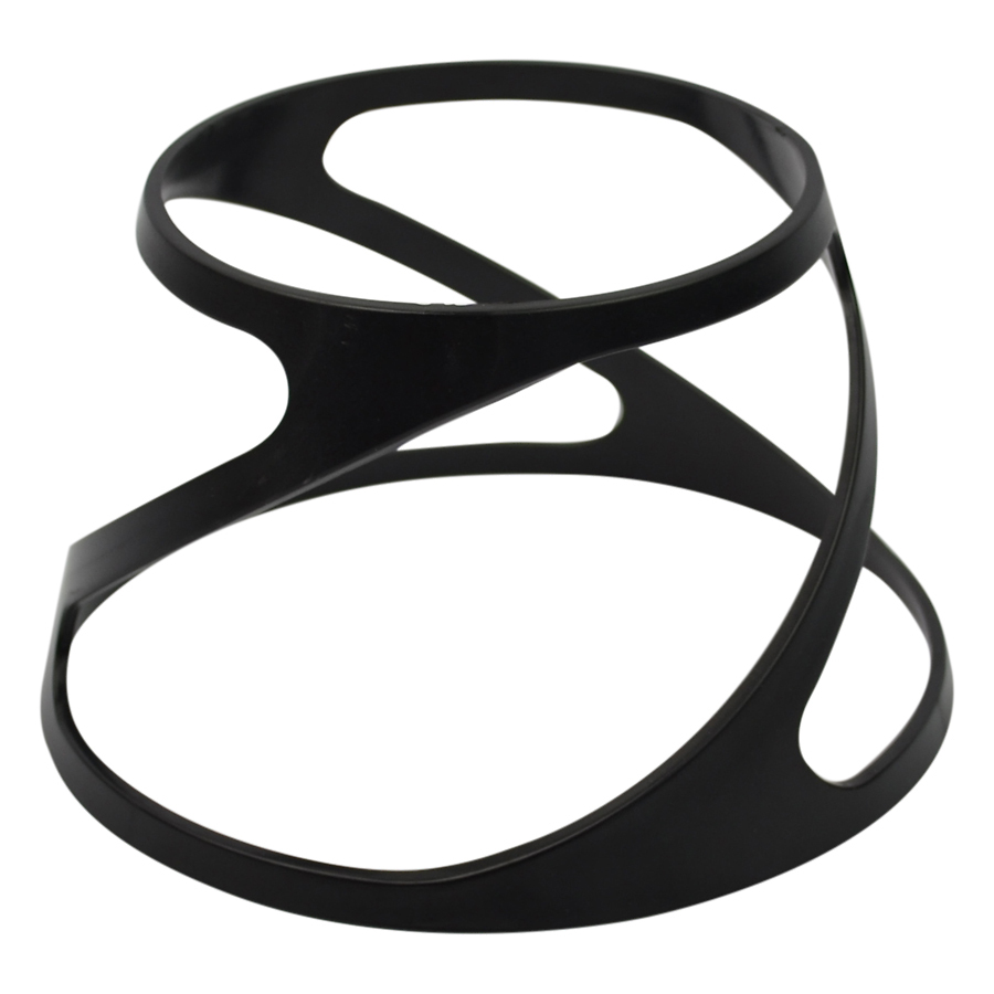 Black Polycarbonate Twist Riser 100mm 4in