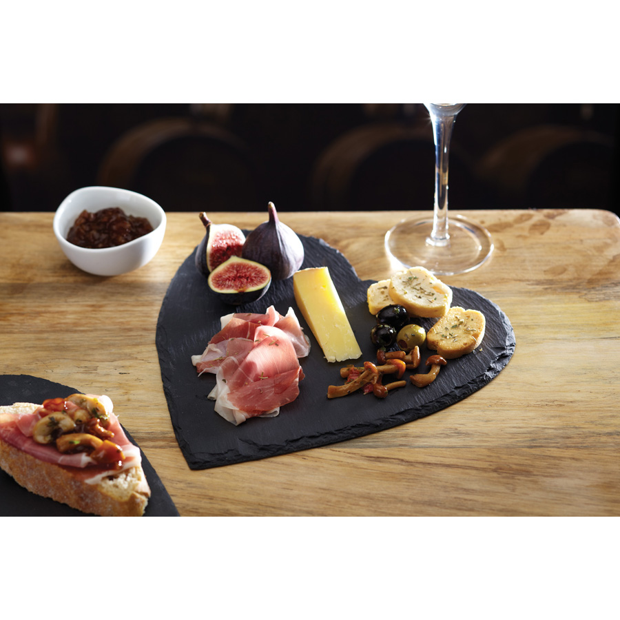 Appetiser Slate Heart Shaped Serving Platter