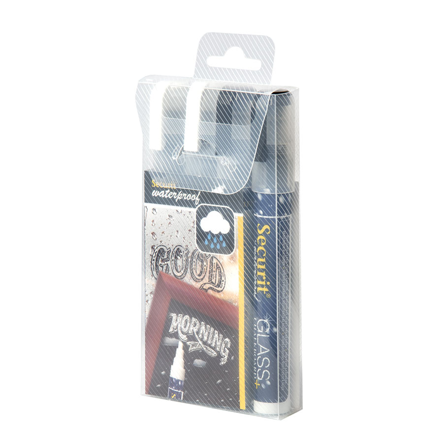 Waterproof Glassmarker White Medium Nib