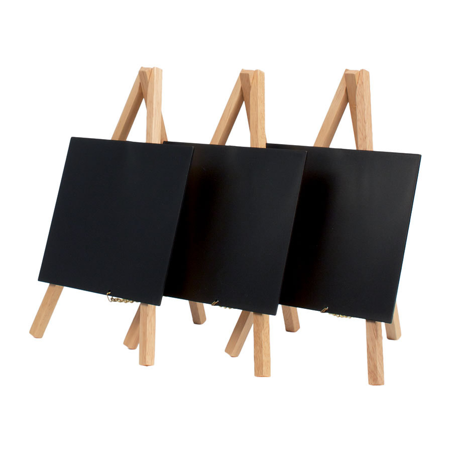 Mini Tripod Table Chalk Board Wood Beech