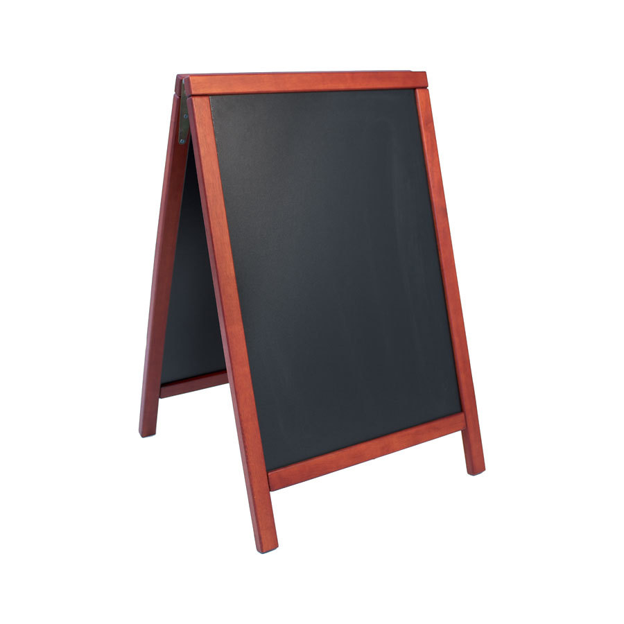 Hard wood pavement chalk board mahogany