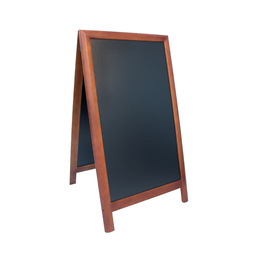 Hard wood pavement chalk board dark brown