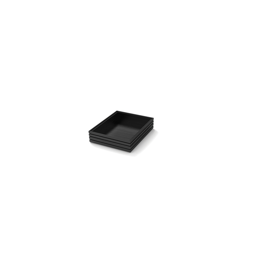 Flow Black Tray Gn 1/2 Tall