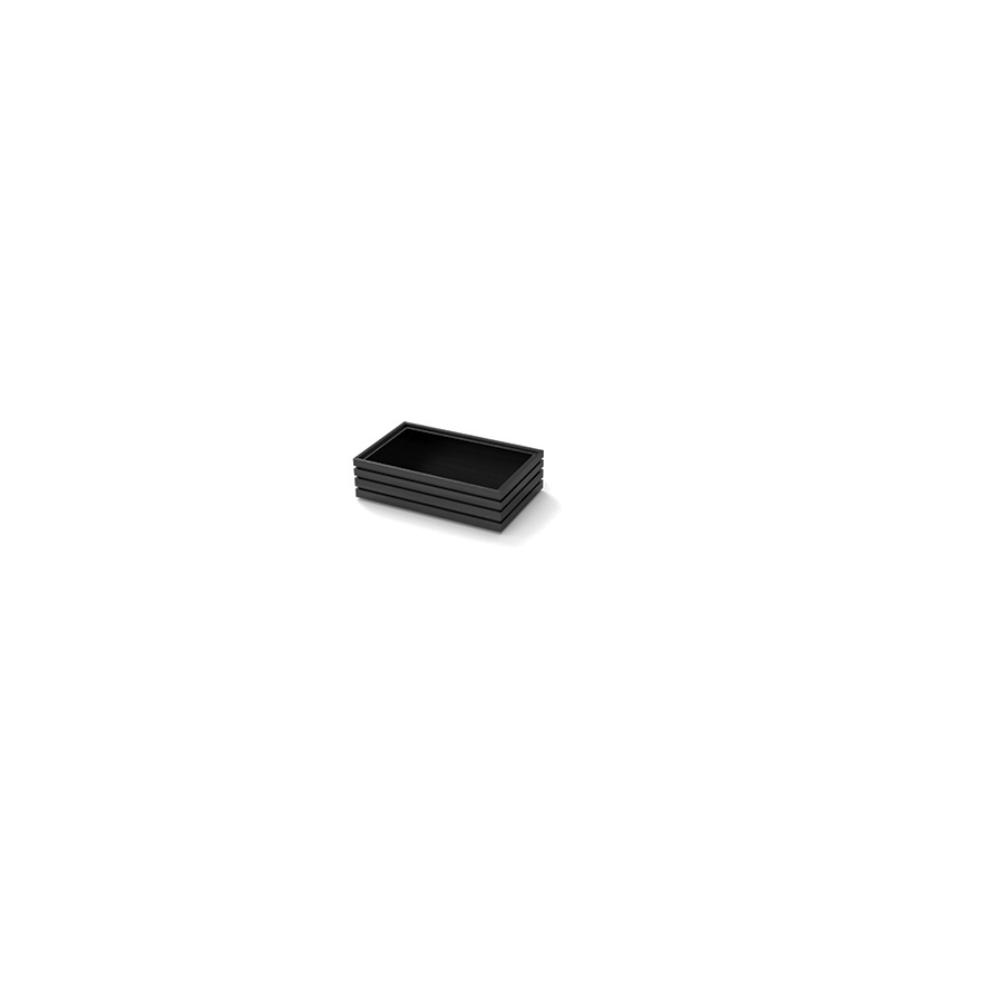 Flow Black Tray Gn 1/4 Tall