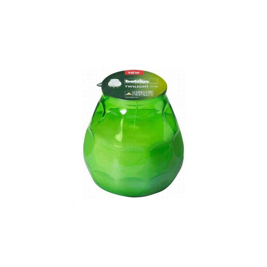 Bolsius Twilight Low Boy Green Candle 70 Hour Burn