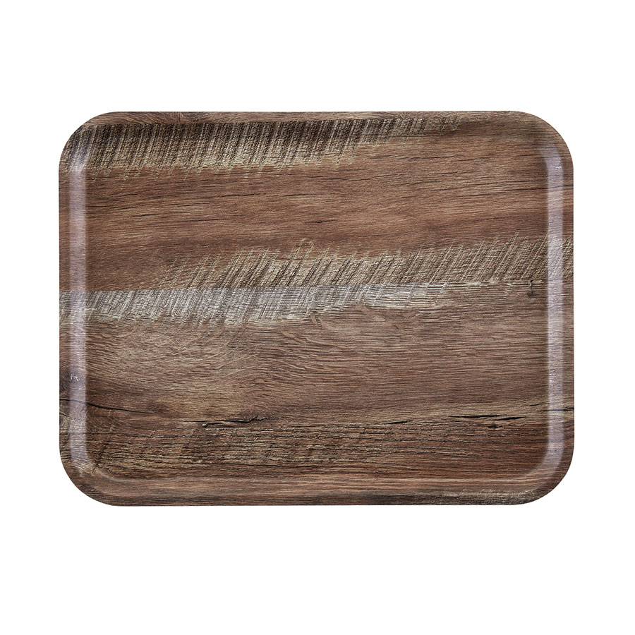 Cambro Madeira Dark Oak Wood Effect Rectangular Tray 36x46cm