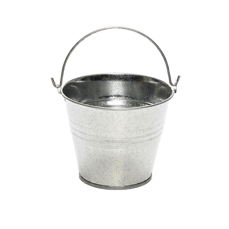 Craftmill Tall Silver Galvanised Display Bucket 15cm