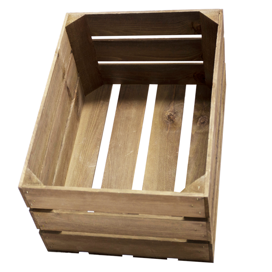 Rustic Crate Large Natural 50 x 37 x 26cm