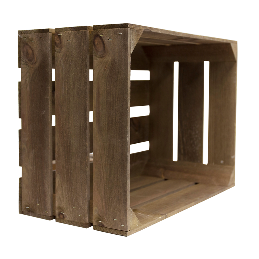 Rustic Crate Large Brown 50 x 37 x 26cm