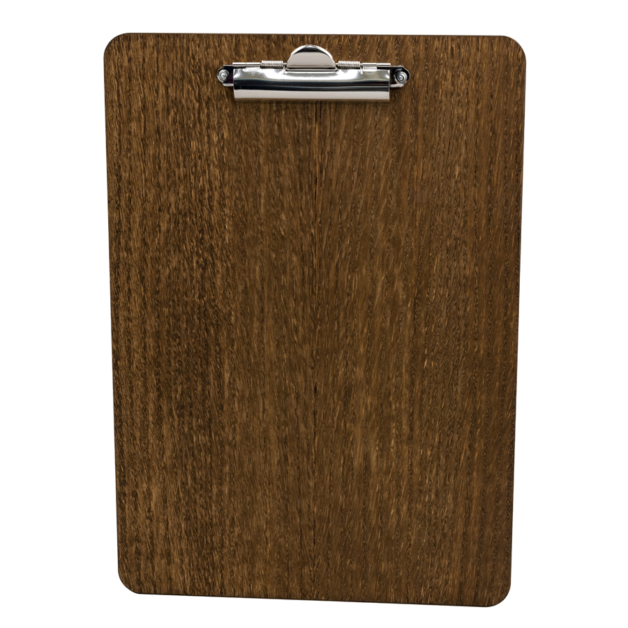 Chalkboards UK A4 Dark Oak Wooden Clipboard 240x340mm