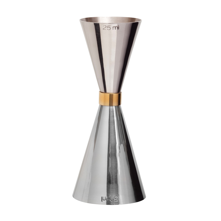 Mezclar Preciso Gold Banded Jigger 25/50ml