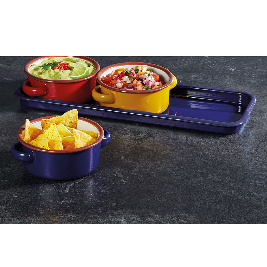 KitchenCraft World of Flavours Enamel Dip Set