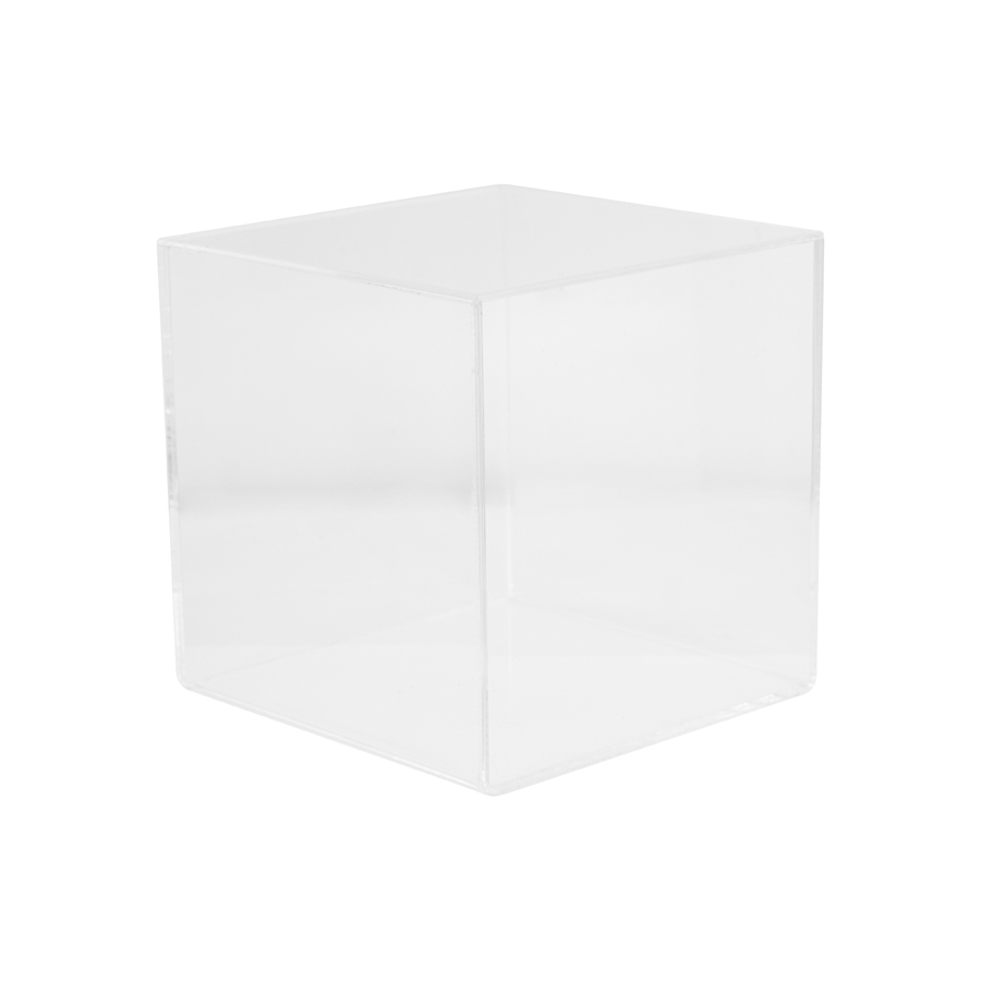 5 Sided Clear Acrylic Display Cubes