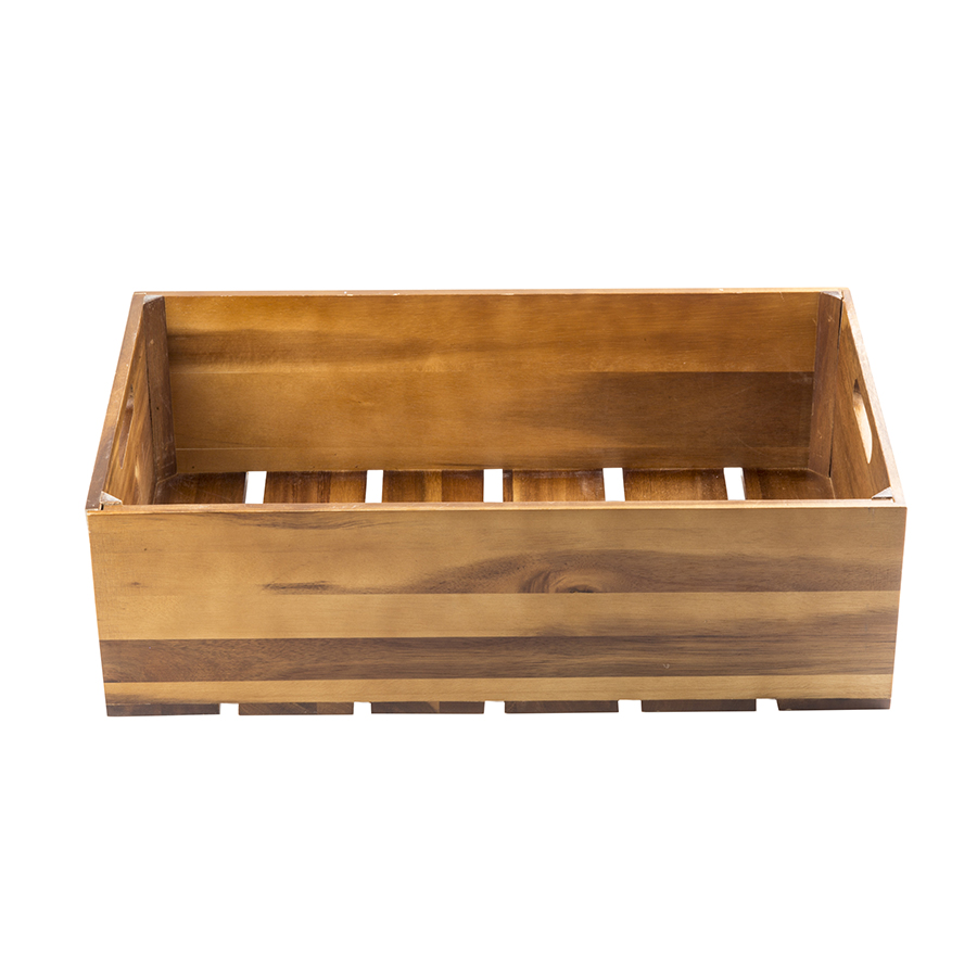 1:1 Gastro Serving & Display Crate, Acacia.