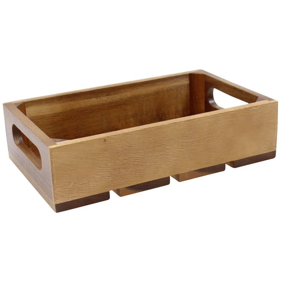 1:4 Gastro Serving & Display Crate, Acacia.