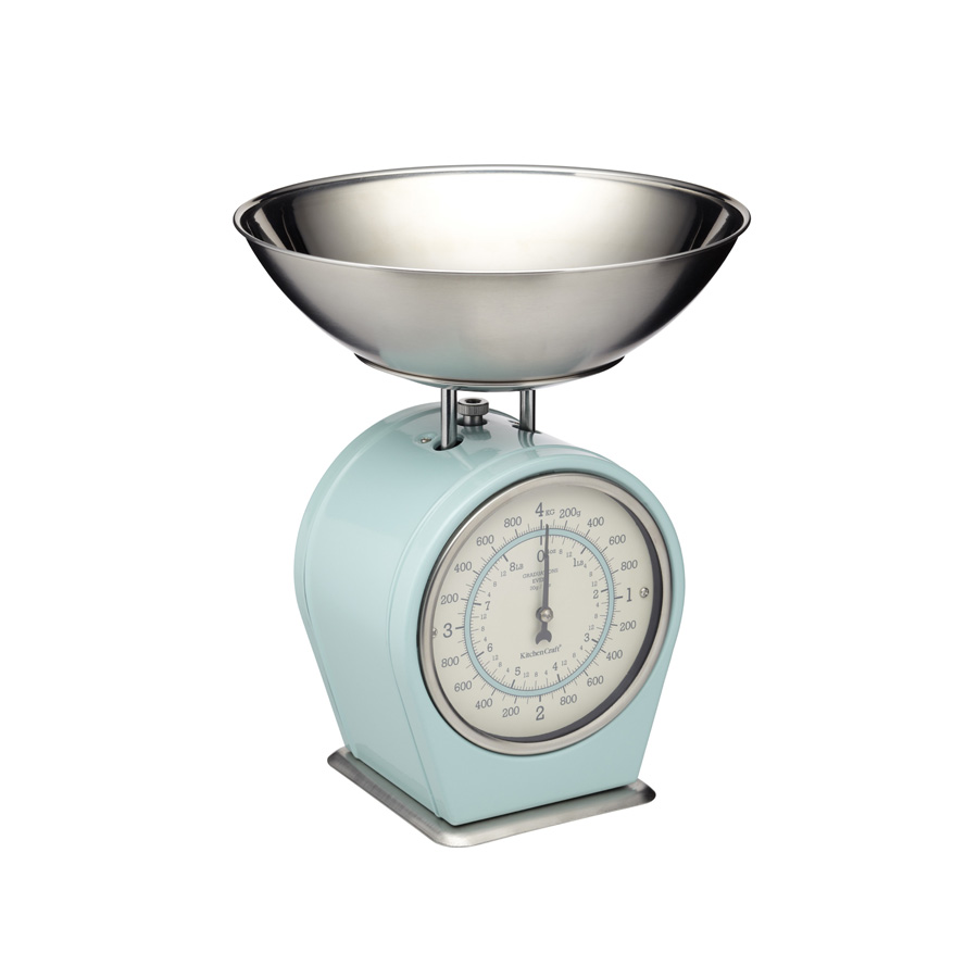 Living Nostalgia Vintage Blue Mechanical Scales 4kg