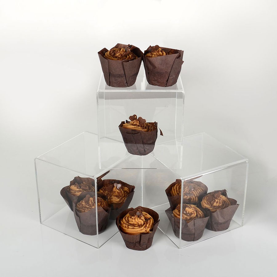 Acrylic Display Cube 75x75x75mm Clear