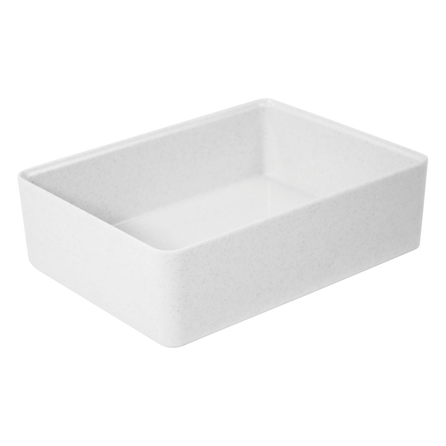 Dalebrook Kata Melaine White Rectangular Crock 345x260x100mm 6.7 Litre