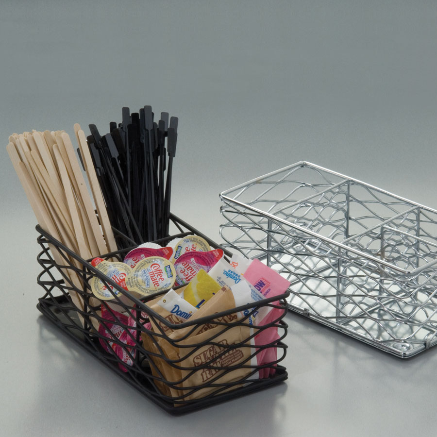 American Metalcraft Black Stainless Steel Coffee Caddy Birdnest 21.6x10.2x7.6cm
