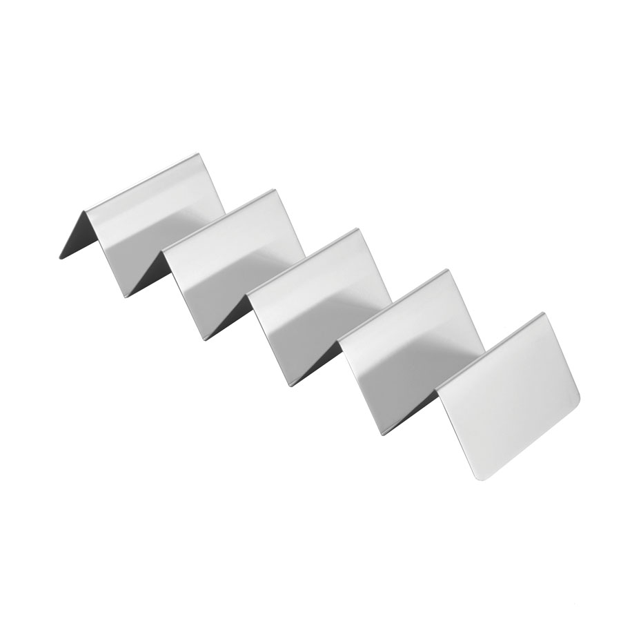 American Metalcraft Brushed Stainless Steel Taco Holder 4/5 Compartment 33.7x10x5cm