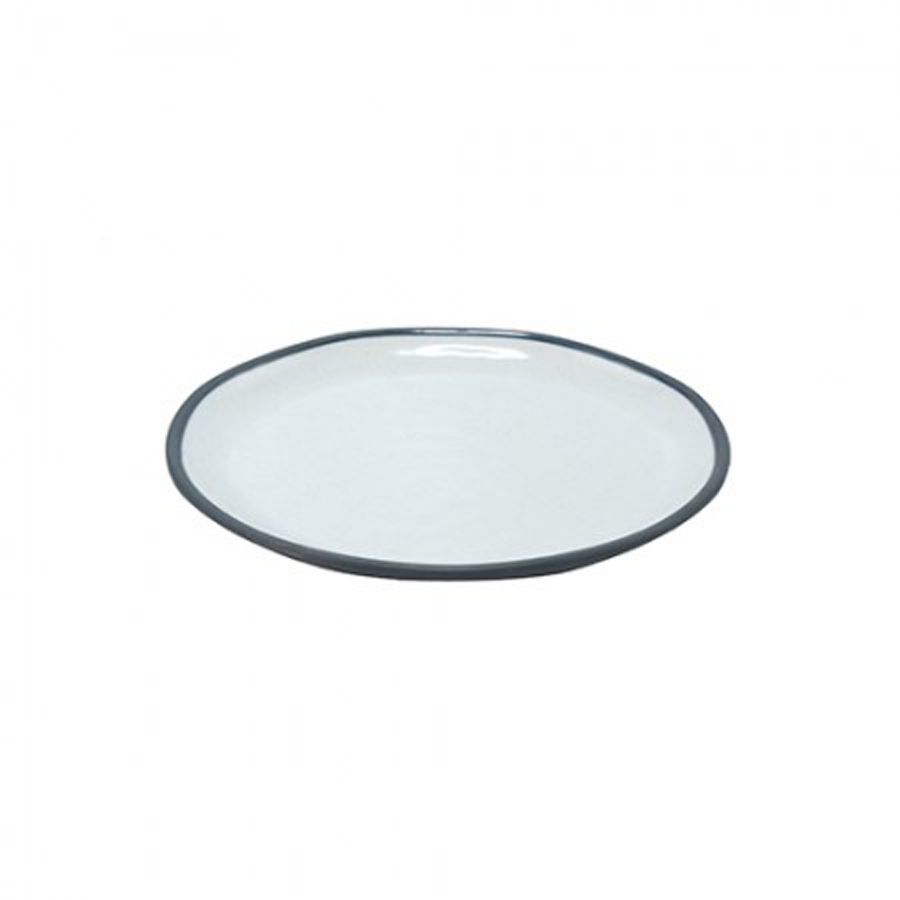 Dalebrook Marl Melamine Steel Blue Round Large Shallow Plate 280x26mm
