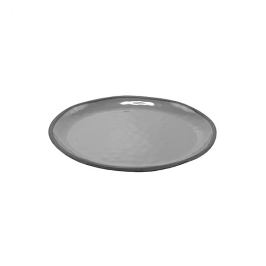 Dalebrook Marl Melamine Charcoal Grey Round Shallow Plate 280x26mm