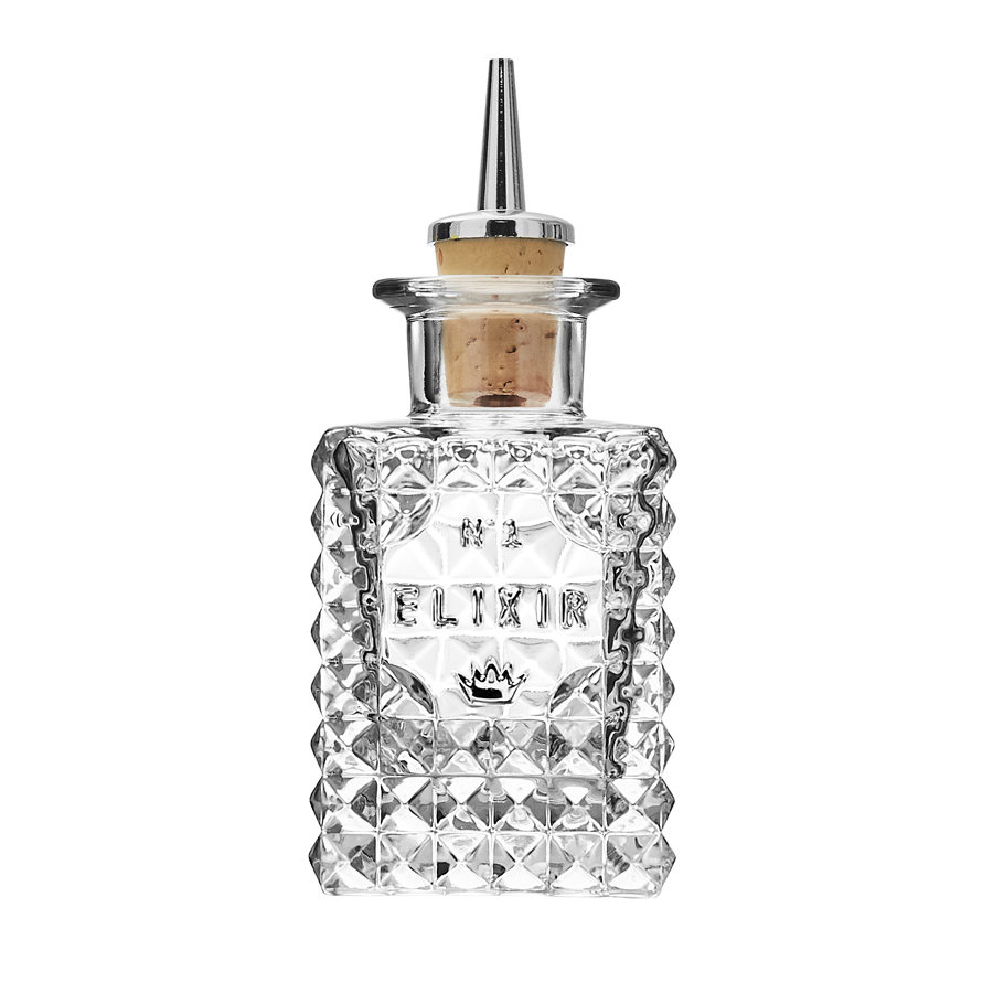 Dash Bottle Square 10cl 3.5oz