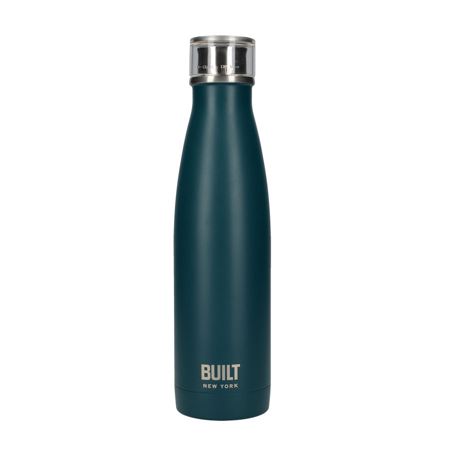 Built 500ml Double Walled Stainless Steel Water Bottle Teal