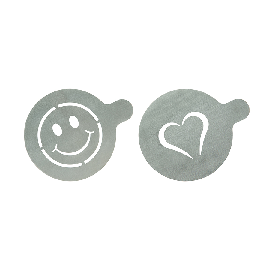 Securit® Stainless Steel Coffee Stencils - Set / 2