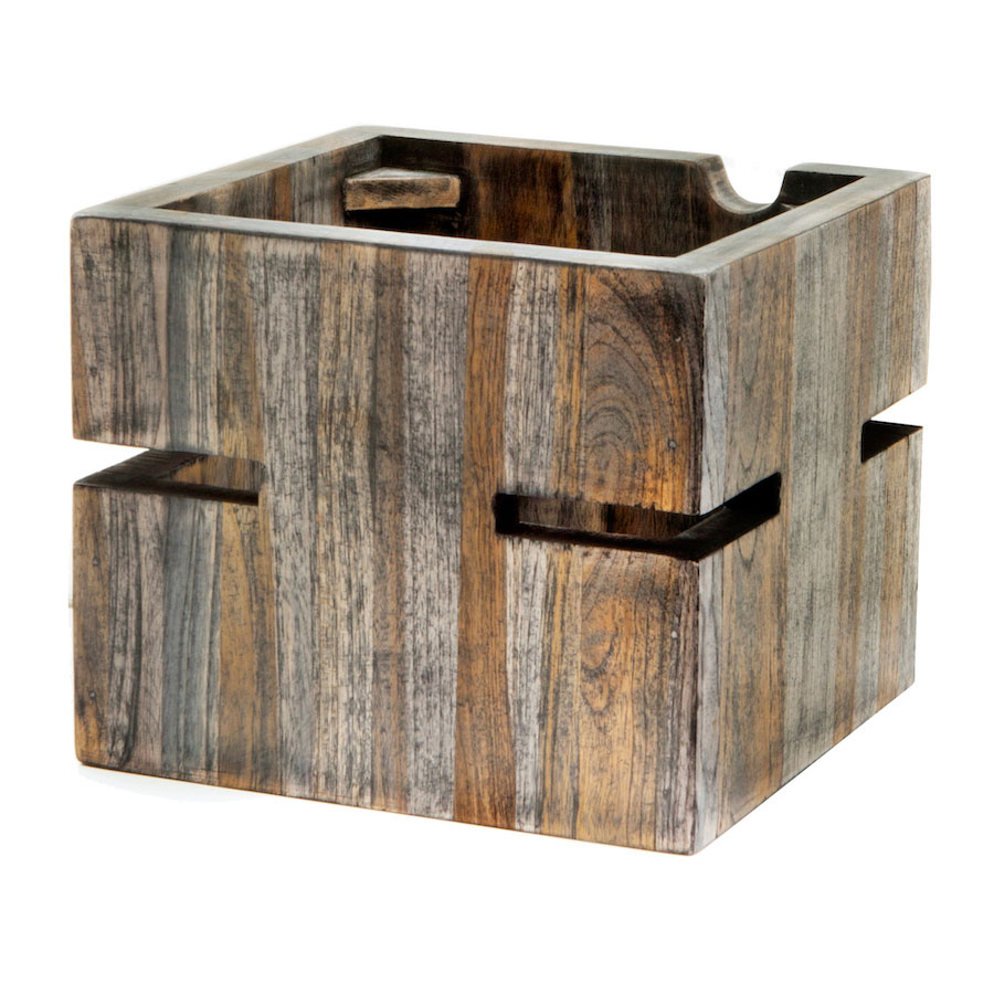 D.W. Haber Fusion Buffet System Ash Grey Teak Wood Buffet Riser 15.2x15.2cm