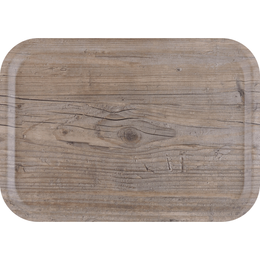 Laminate Vintage Wood Effect Tray 430X330Mm