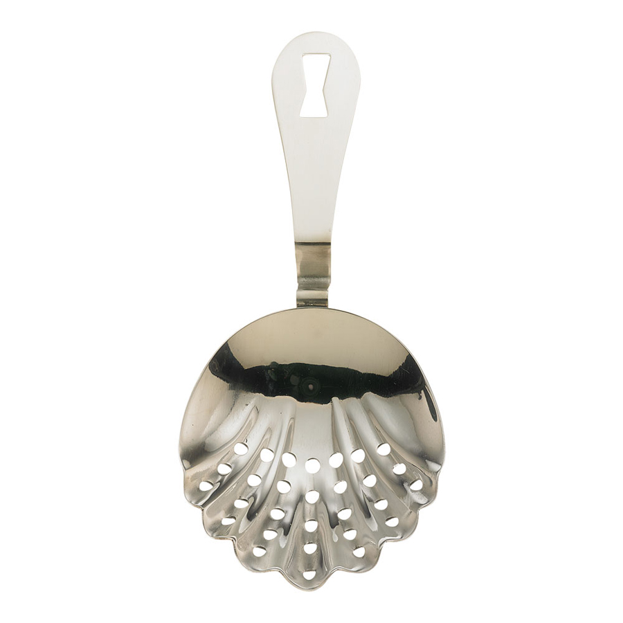 Scalloped Julep Strainer Stainless Steel