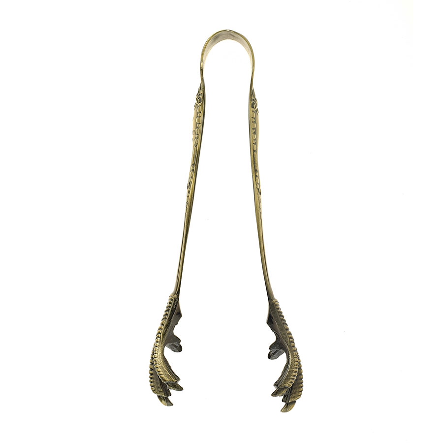 Talon Ice Tong 7 7/8 inch Antique Brass