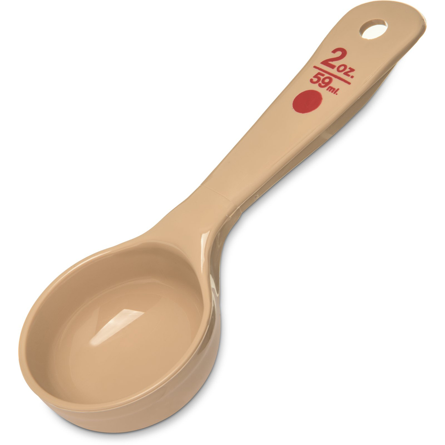 Carlisle Measure Miser Solid Short Handle 2oz Beige