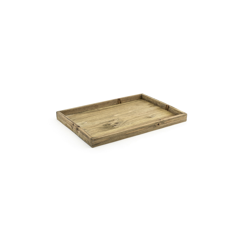 Natural Materials Rustic Wood Tray 19X13in