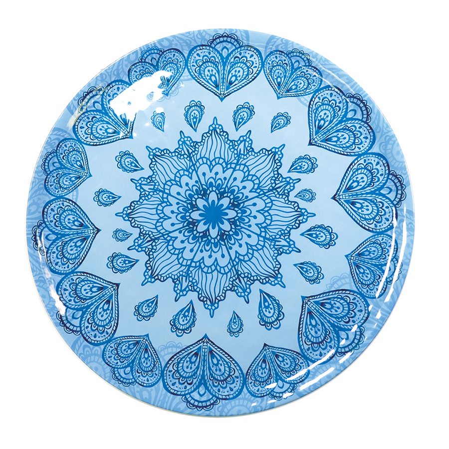 Mehndi Blue Platter 35cm