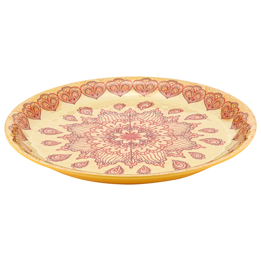 Mehndi Orange Platter 35cm