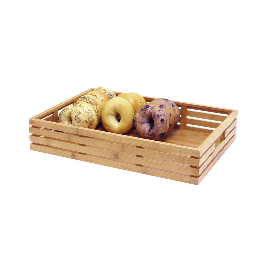 Front of The House Bamboo 1/1 GN Shallow Basket 21x13x3.75 Inch