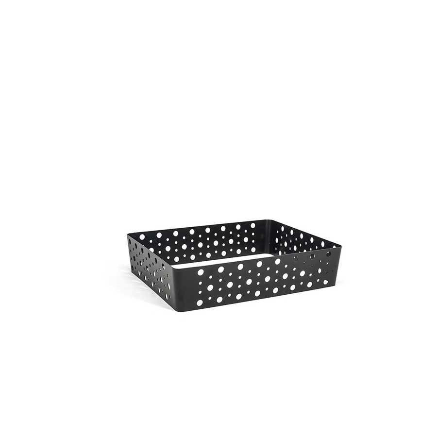 Front of The House Iron Matte Black 1/2 GN Shallow Dots Housing 12.25x9.5x2.75 Inch