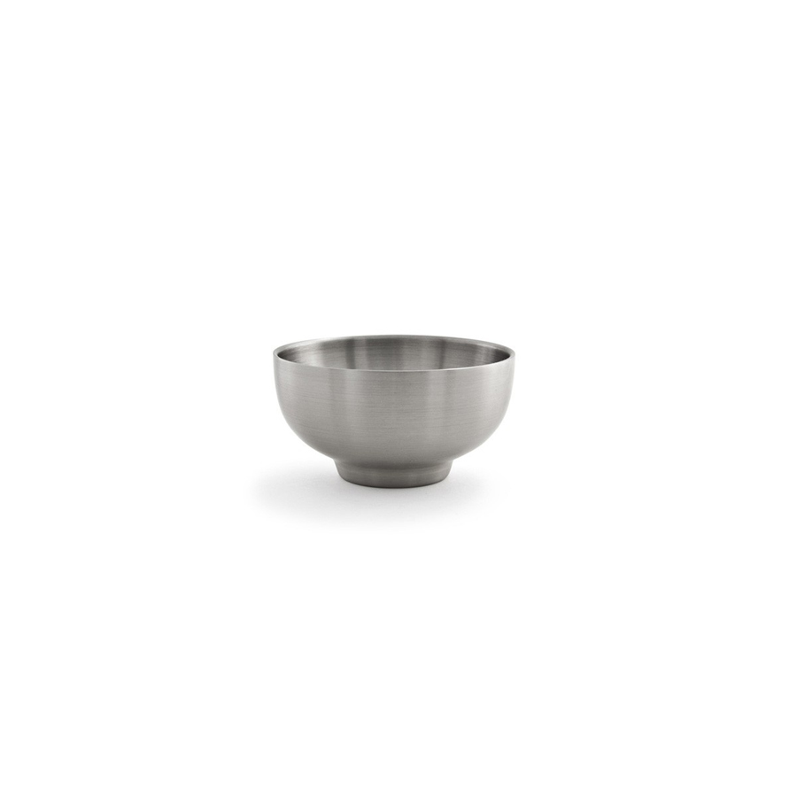 Front of The House Brushed Stainless Steel Silver Round Harmony Bowl 10oz
