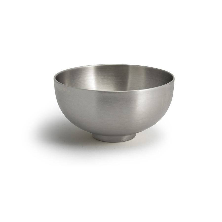 Front of The House Brushed Stainless Steel Silver Round Harmony Bowl 24oz