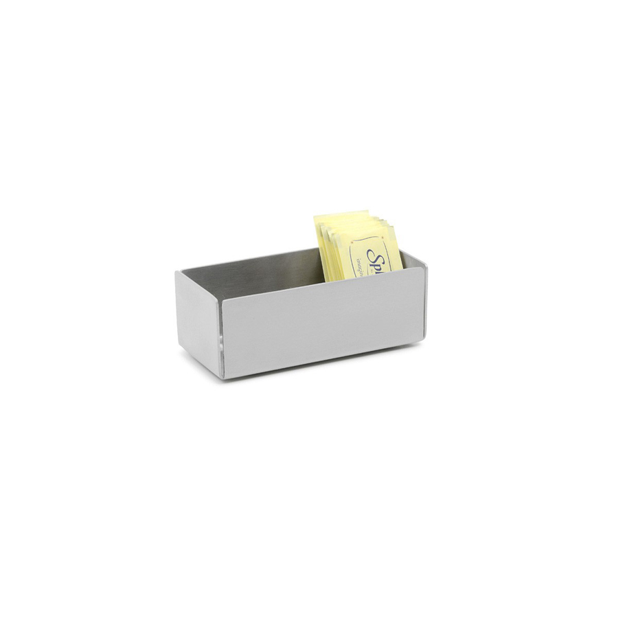 Front of The House Brushed Stainless Steel Silver Rectangular Holder 12x5.5cm