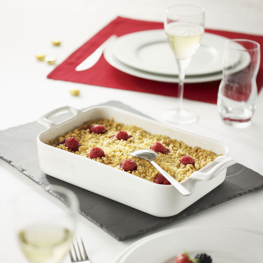 Revol Belle Cuisine Ceramic White Rectangular Dish 16x11cm