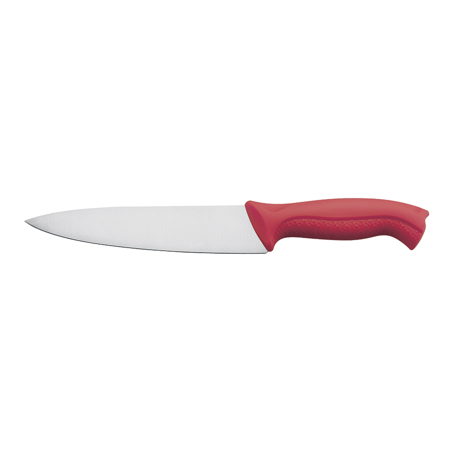 Cook Knife 6.25in Stainless Steel Blade Red Handle