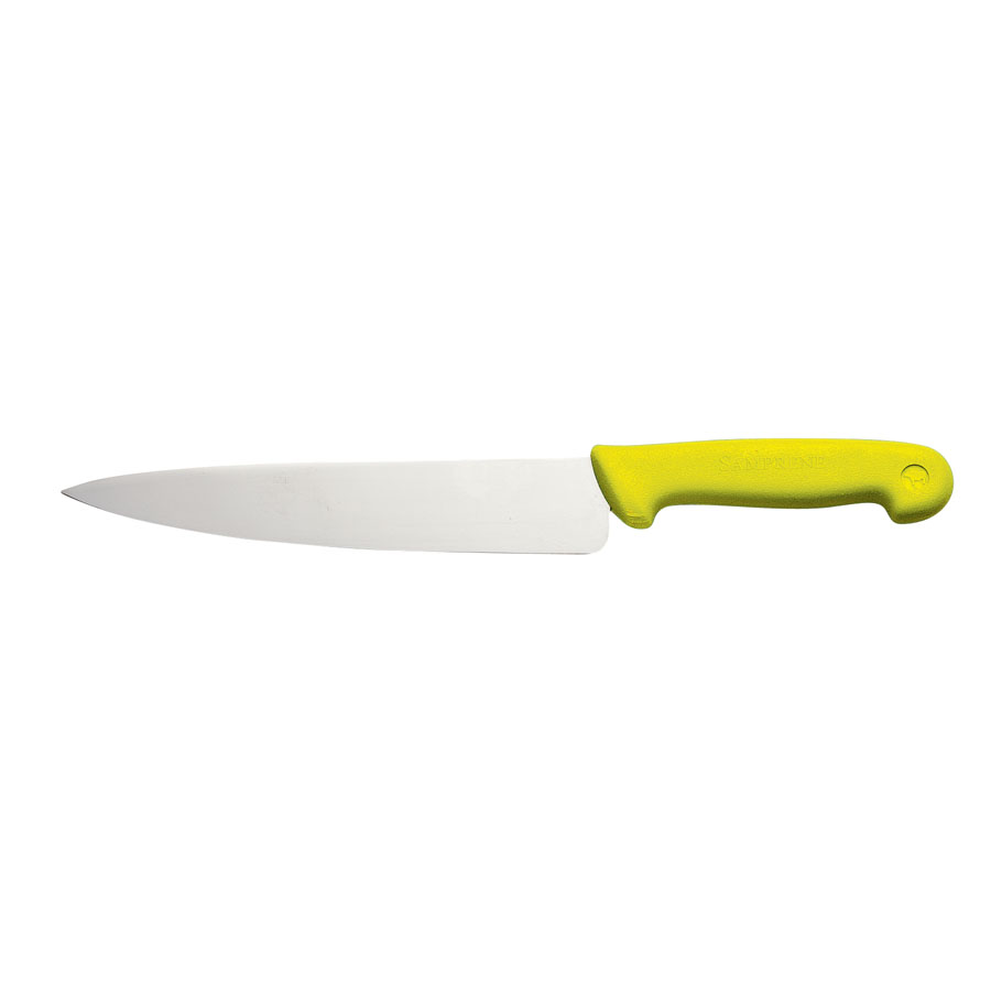 Cook Knife 10in Stainless Steel Blade Yellow Handle