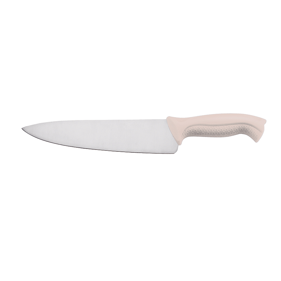 Cook Knife 8.5in Stainless Steel Blade White Handle