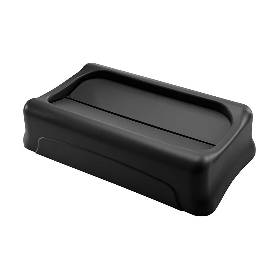 Rubbermaid Slim Jim Lid Swing Top Black