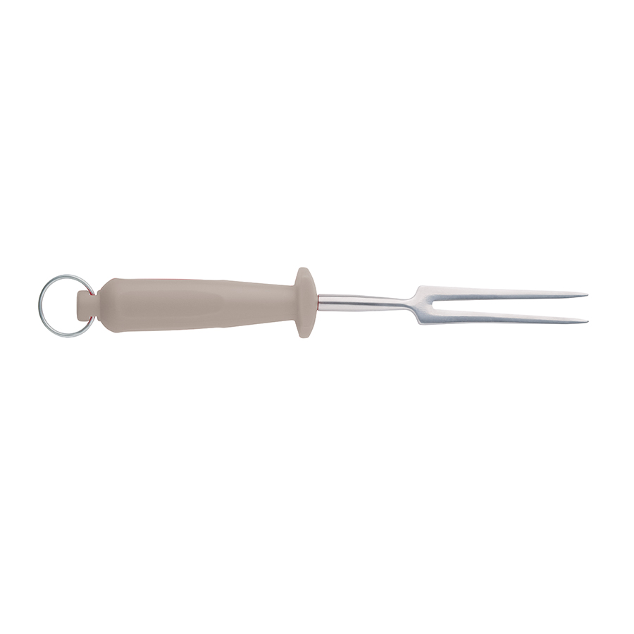 Meat Carving Fork 6in Stainless Steel White Handle