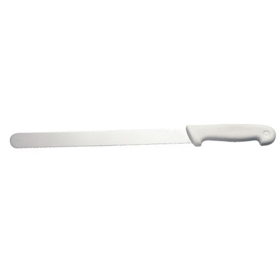 Bread Knife 10in Stainless Steel Blade White Handle
