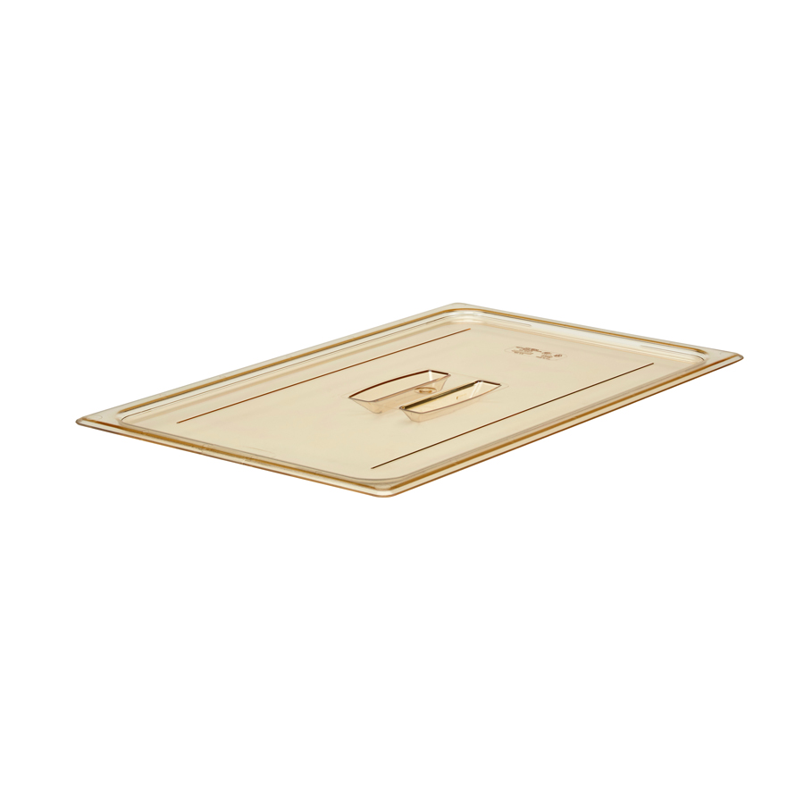 Cambro Gastronorm Plain Lid High Heat 1/1 Amber Polycarbonate